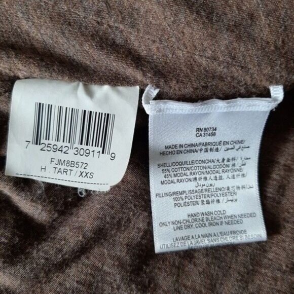 BCBGMAXAZRIA Open Front Cardigan Jacket Brown Sz XXS Flawed - Picture 11 of 11